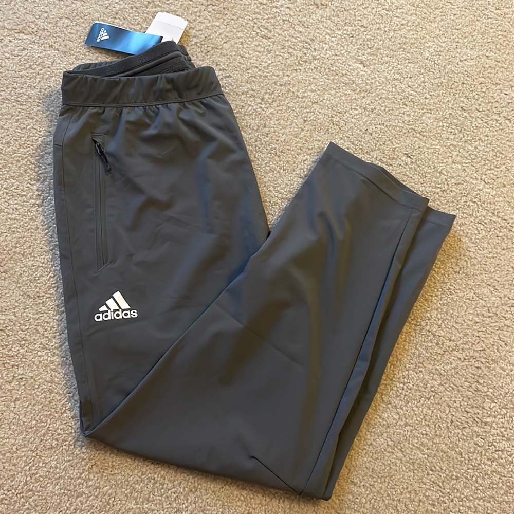 Adidas Mens Stretch Woven Tennis Pants Size LT